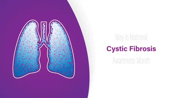 Cystic Fibrosis Awareness Month Observed Every Year May Vector Illustration — Stock Vector