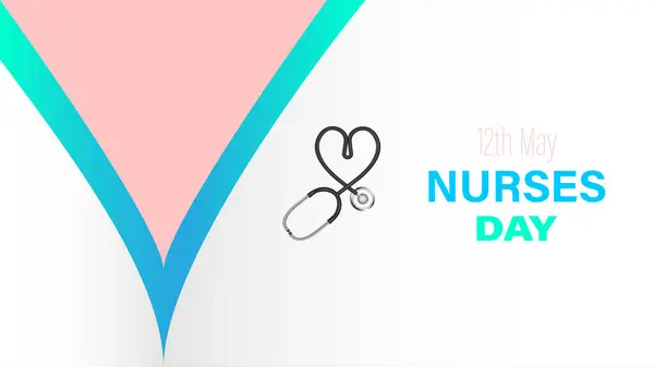 每年5月12日都会庆祝国际护士日 — 图库矢量图片#