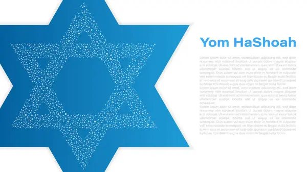 Yom Hashoah Jour Souvenir Holocauste Illustration Vectorielle — Image vectorielle