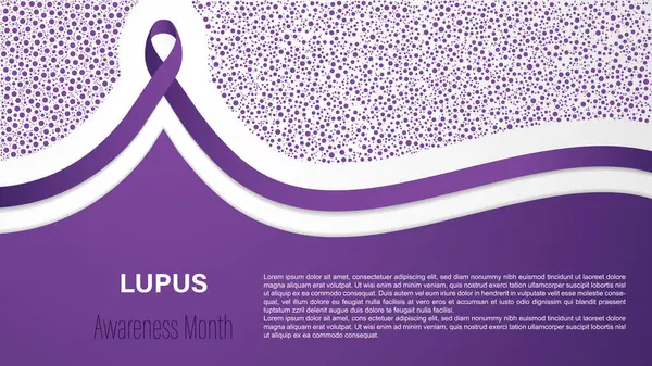 Mai Ist Lupus Bewusstseinsmonat Vektor Illustration — Stockvektor