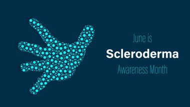 Scleroderma Awareness Month, vector illustration clipart