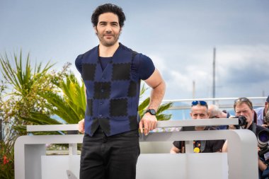 CANNES, FRANCE - MAY 22, 2022: actor Tahar Rahim attends the photocall for 