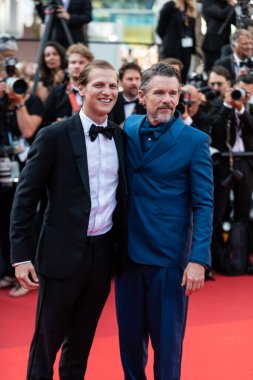 CANNES, FRANCE - MAY 21, 2022:  Ethan Hawke of the documentary series 