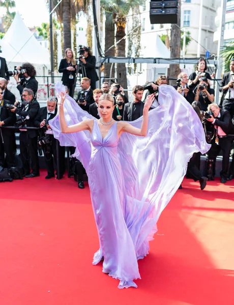 Cannes France May 2022 Leonie Hanne Attends Screening Triangle Sadness — Stock Photo, Image