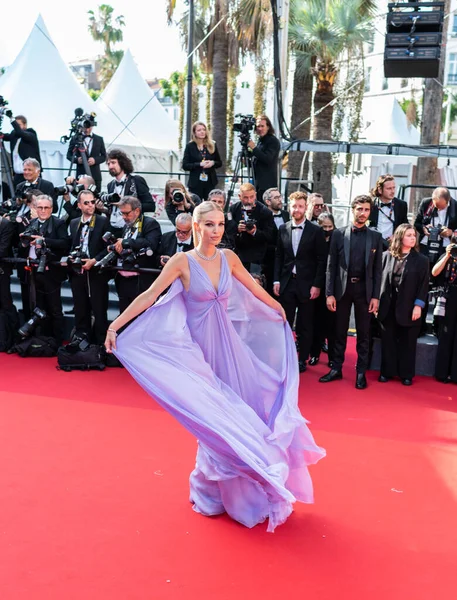 Cannes France May 2022 Leonie Hanne Attends Screening Triangle Sadness — Stock Photo, Image