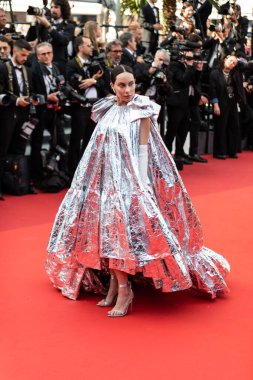 CANNES, FRANCE - MAY 21, 2022: Sira Pevida attends the screening of 