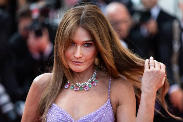 Cannes France May 2022 Carla Bruni Attends Screening Triangle Sadness — Stock fotografie