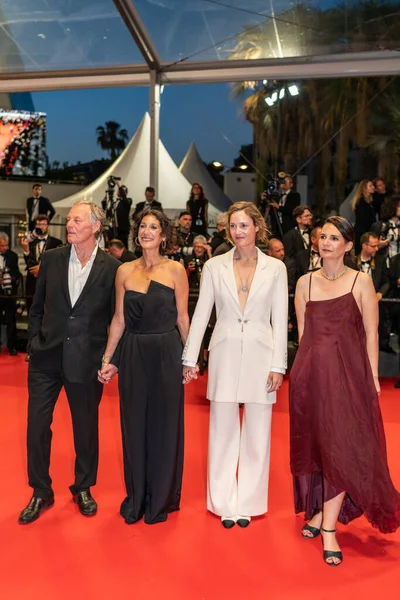 Cannes France May 2022 Bjorn Floberg Emily Atef Vicky Krieps — Stockfoto