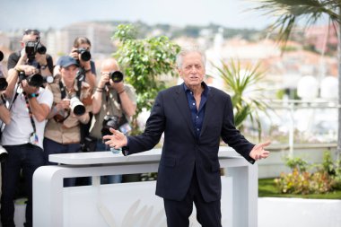 CANNES, FRANCE - 16 Mayıs 2023: Michael Douglas, Palais des Festivals 'te düzenlenen 76.