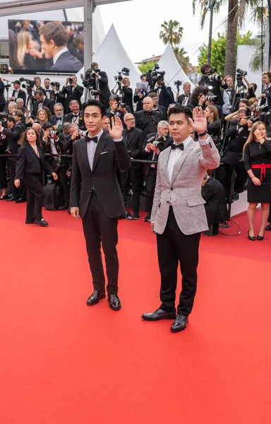 Cannes Francia Mayo 2023 Zhu Yilong Wei Shujun Asisten Ceremonia Fotos De Stock Sin Royalties Gratis