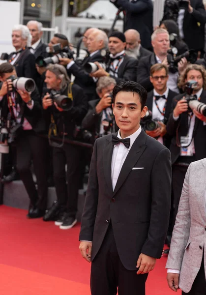 Cannes France May 2023 Zhu Yilong Attends Jeanne Barry Screening 免版税图库图片