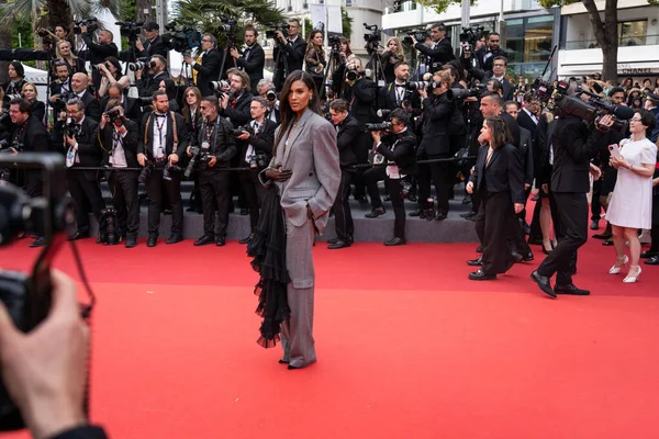 Cannes France May 2023 Cindy Bruna Attends Jeanne Barry Screening Εικόνα Αρχείου