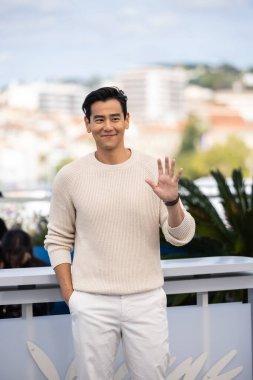 CANNES, FRANCE - 18 Mayıs 2024: Eddie Li, Palais des Festivals 'te düzenlenen 77. 