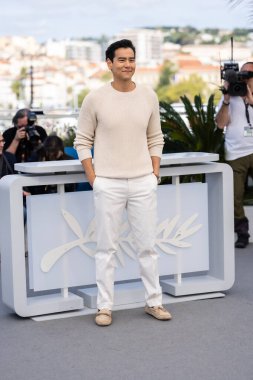 CANNES, FRANCE - 18 Mayıs 2024: Eddie Li, Palais des Festivals 'te düzenlenen 77. 