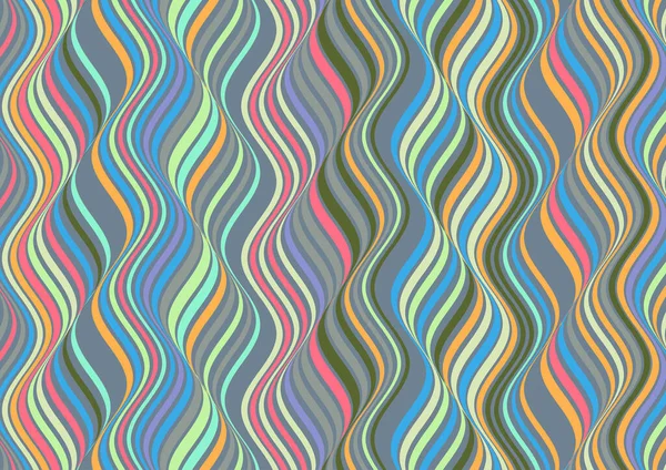 Абстрактный Дизайн Фона Цветными Волнами — стоковый вектор