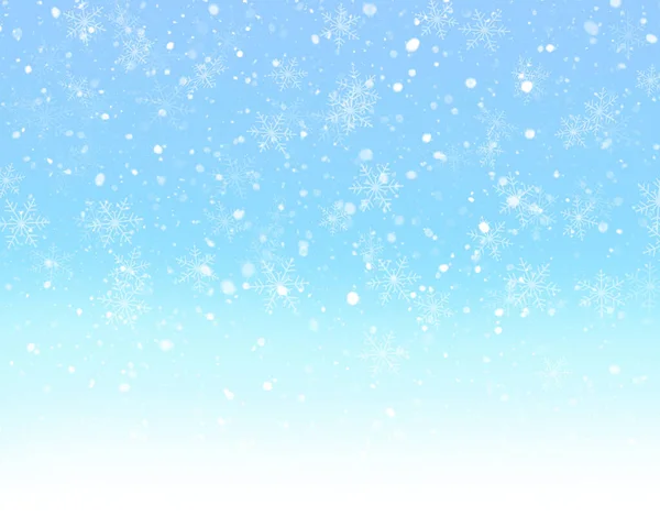 Kerst Achtergrond Met Vallende Sneeuwvlokken Ontwerp — Stockfoto