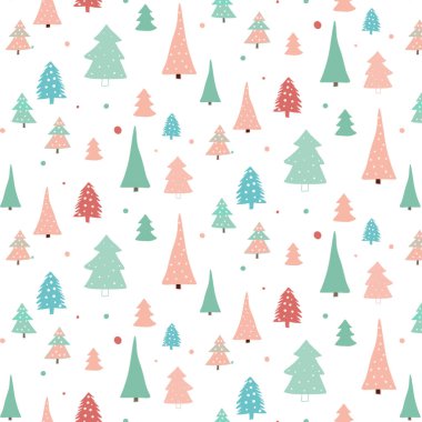 Modern Scandi tarzı Noel ağacı biçimi arka planı