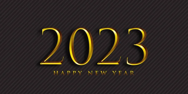 Moderní Elegantní Happy New Year Banner Design — Stockový vektor