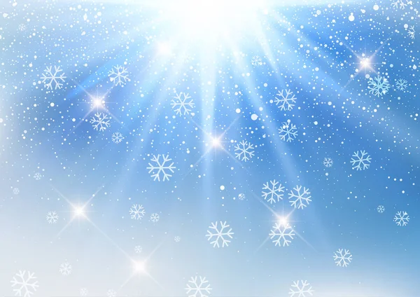 Χριστούγεννα Φόντο Πτώση Νιφάδες Χιονιού Σχεδιασμό — Διανυσματικό Αρχείο