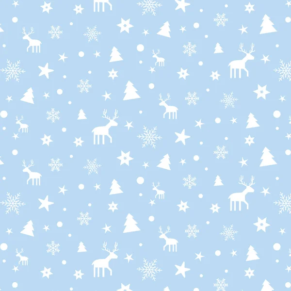 装飾的なクリスマスパターンのデザインの背景 — ストックベクタ