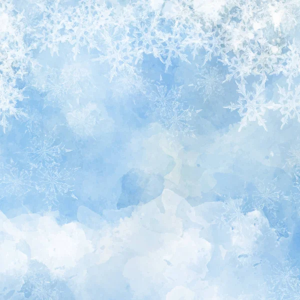 雪と氷の質感のクリスマスの背景 — ストックベクタ