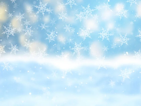 Vánoční Pozadí Padající Sněhové Vločky Design — Stock fotografie