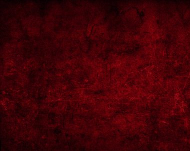 Red grunge texture background with scratches and stains