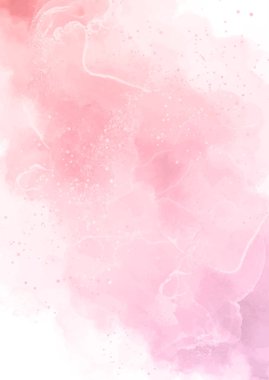 Pastel pink hand painted detailed watercolour background 