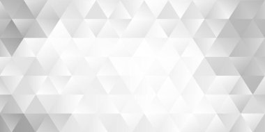 Abstract banner with a monochrome low poly design