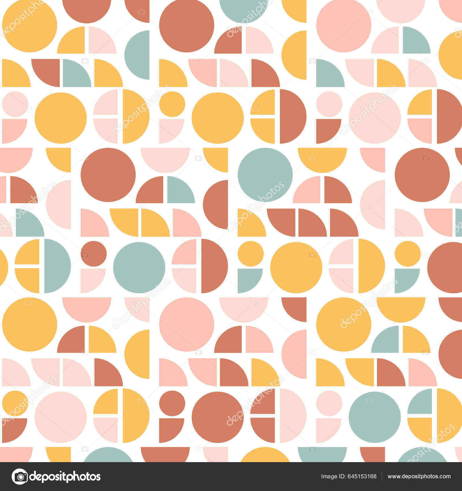 Abstract Minimal Scandi Style Pattern Background Stock Vector by