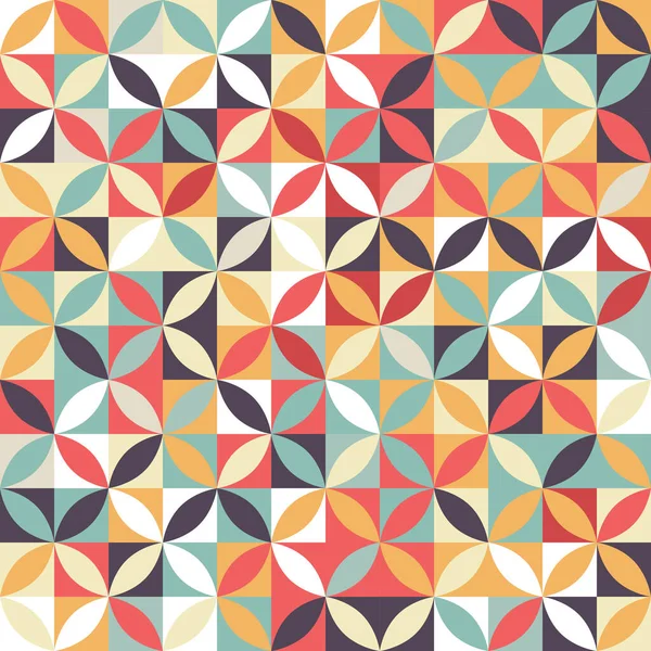 Fond Abstrait Avec Motif Style Rétro — Image vectorielle