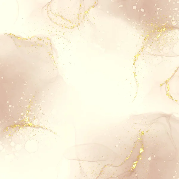 优雅的金手绘醇墨底色 闪烁着金质元素 — 图库矢量图片