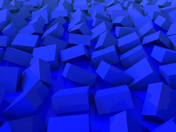 Rendu Fond Abstrait Avec Design Cubes Bleu Brillant — Photo