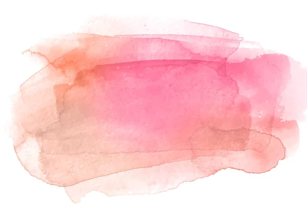 粉红色调的手绘水彩画 — 图库矢量图片
