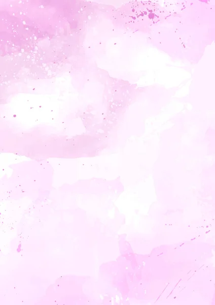 Handbemalte Pastellrosa Aquarell Textur Hintergrund — Stockvektor