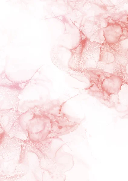 Elegant Handmålad Alkohol Bläck Bakgrund Nyanser Rosa — Stock vektor