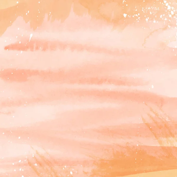 抽象的な桃の色の手塗り水彩テクスチャの背景 — ストックベクタ