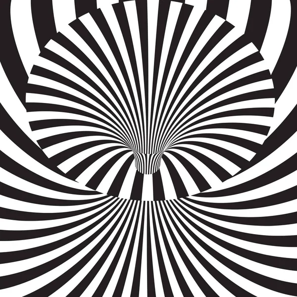 Fond Surréaliste Abstrait Avec Design Illusion Optique — Image vectorielle