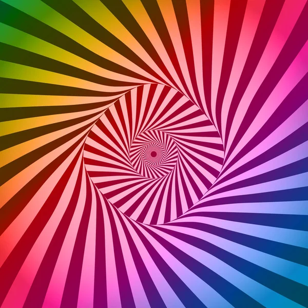 Abstraktní Duhová Konstrukce Optických Iluzí — Stockový vektor