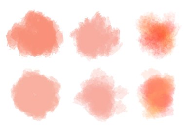 Suluboya koleksiyonu. Pastel pembe renkte dizaynlar.