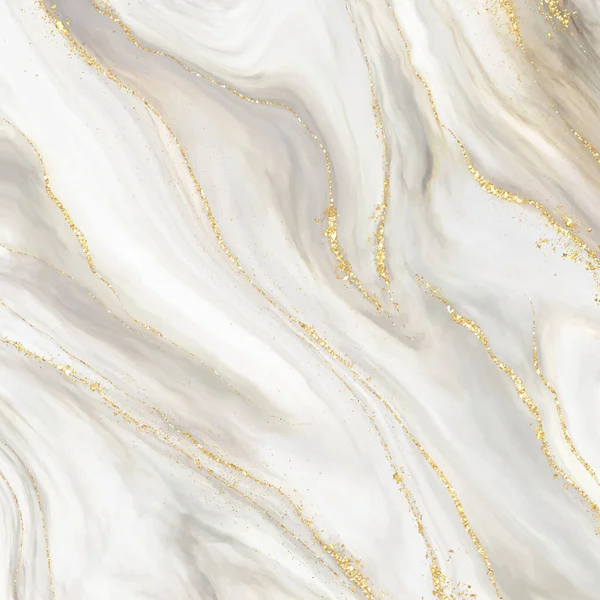 金色の輝きの要素を持つエレガントな大理石の背景 — ストックベクタ