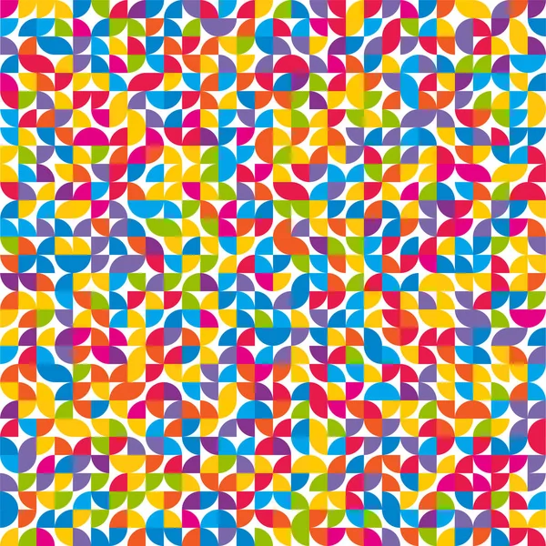抽象的なカラフルなレトロ幾何学的スタイルのパターン背景 — ストックベクタ