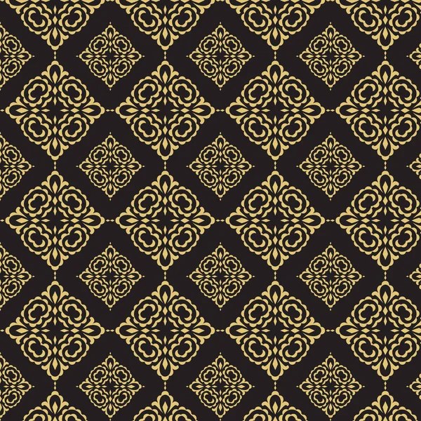 Estilo Elegante Damasco Patrón Diseño Fondo — Archivo Imágenes Vectoriales