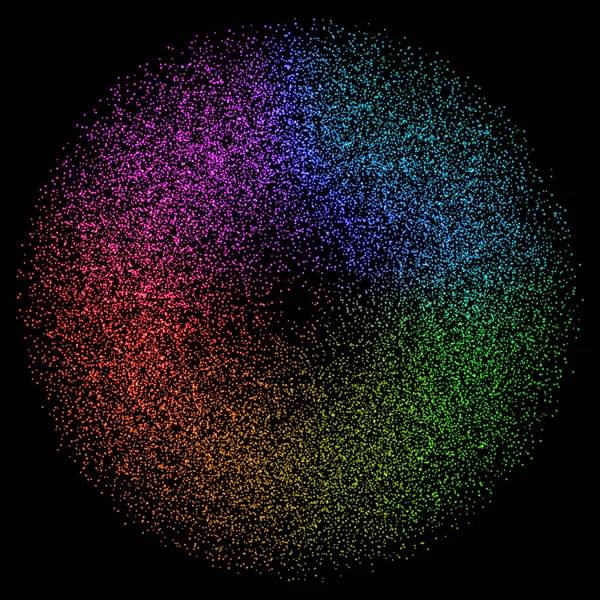 Abstrakti Tausta Moderni Spektrin Värillisiä Pisteitä Suunnittelu — vektorikuva