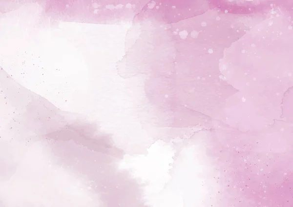 Detaillierte Pastellrosa Handbemalte Aquarell Textur Hintergrund — Stockvektor