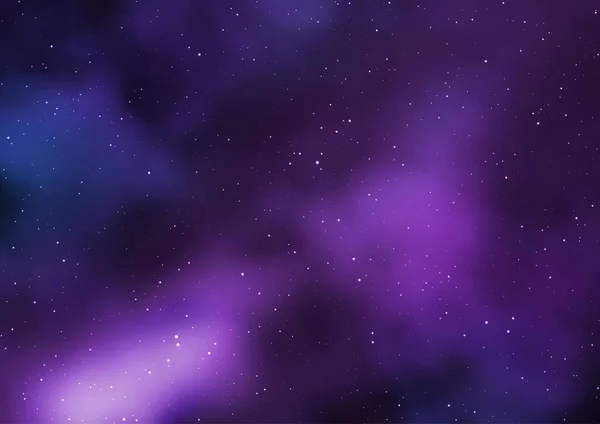 Abstrakter Hintergrund Mit Einem Raumhimmel Design Mit Glitzernden Sternen — Stockvektor