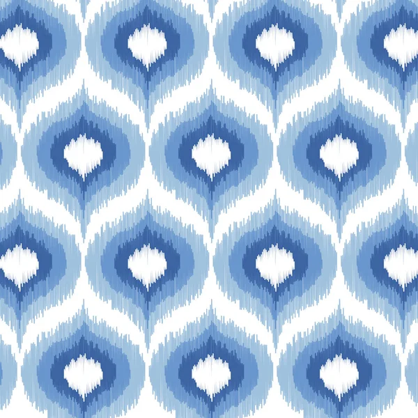 Abstract Ikat Styled Pattern Design Background — Stockvektor