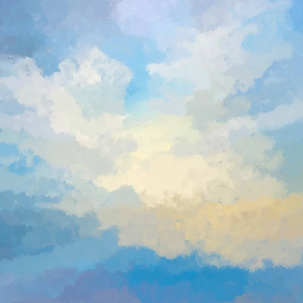 手绘云彩设计的抽象背景 — 图库矢量图片