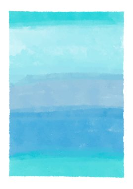 Soyut okyanus temalı elle boyanmış suluboya arka plan tasarımı