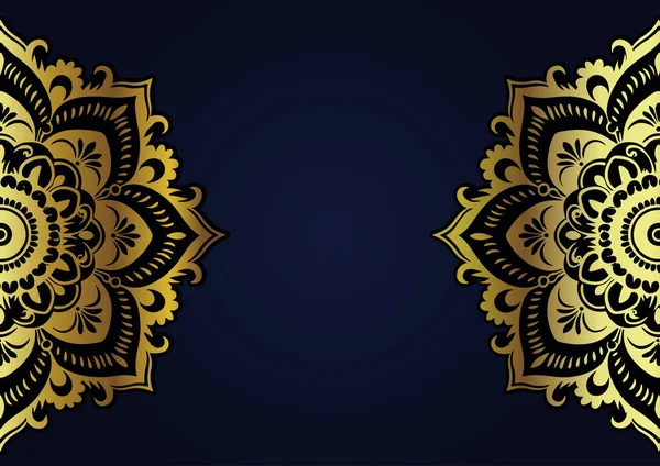 Elegant Background Golden Mandala Design — Stock Vector